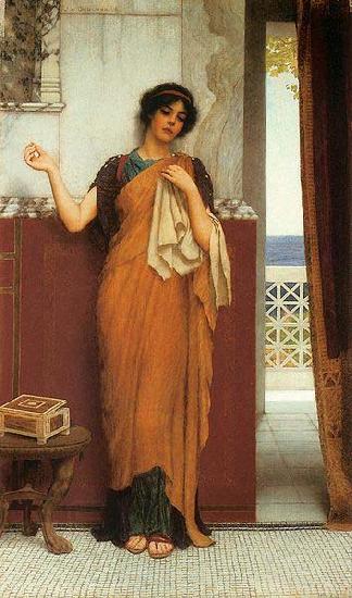 John William Godward Idle Thoughts oil painting picture